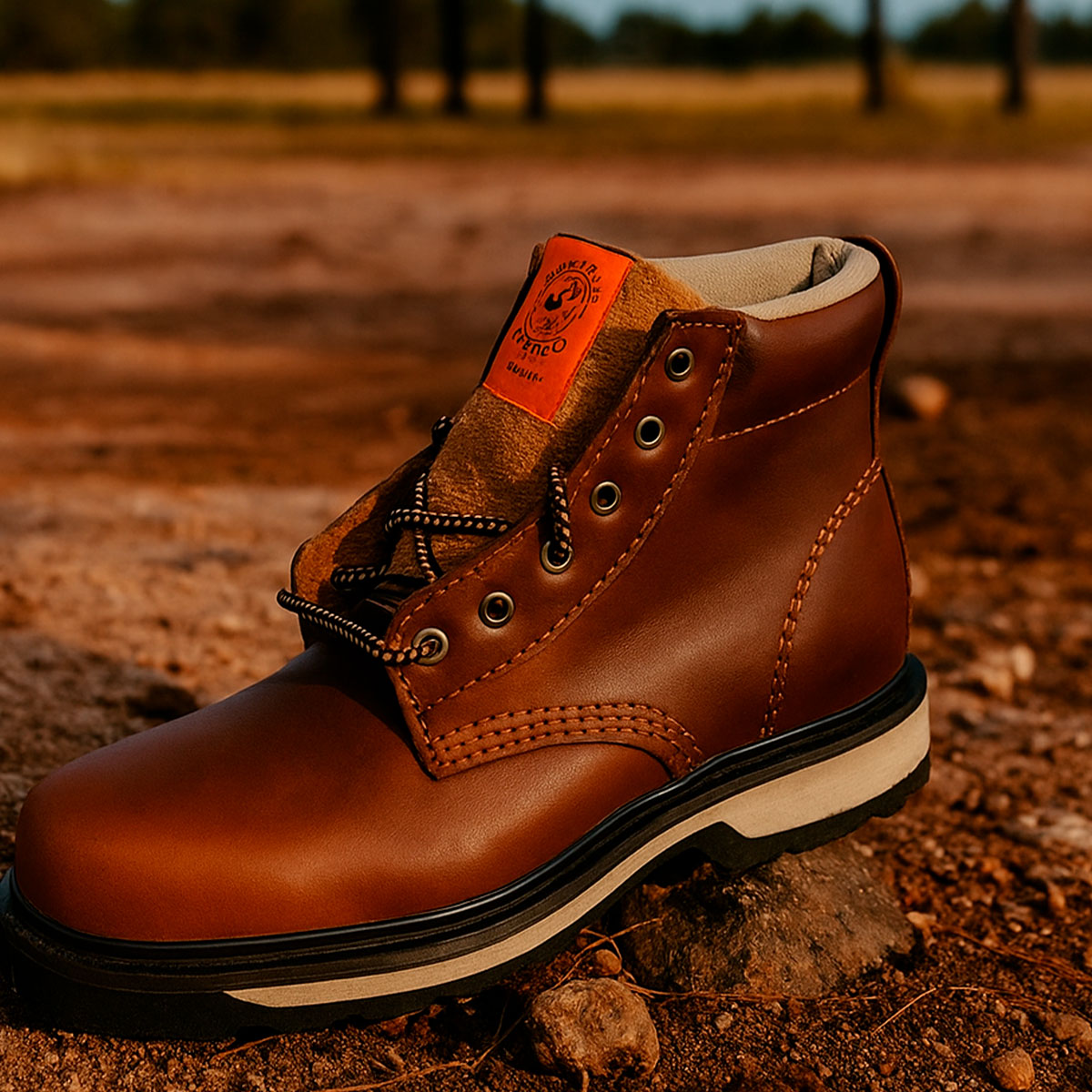 Botas Búfalo Azteca de piel para trabajo rudo con suela antiderrapante y envío a todo México.