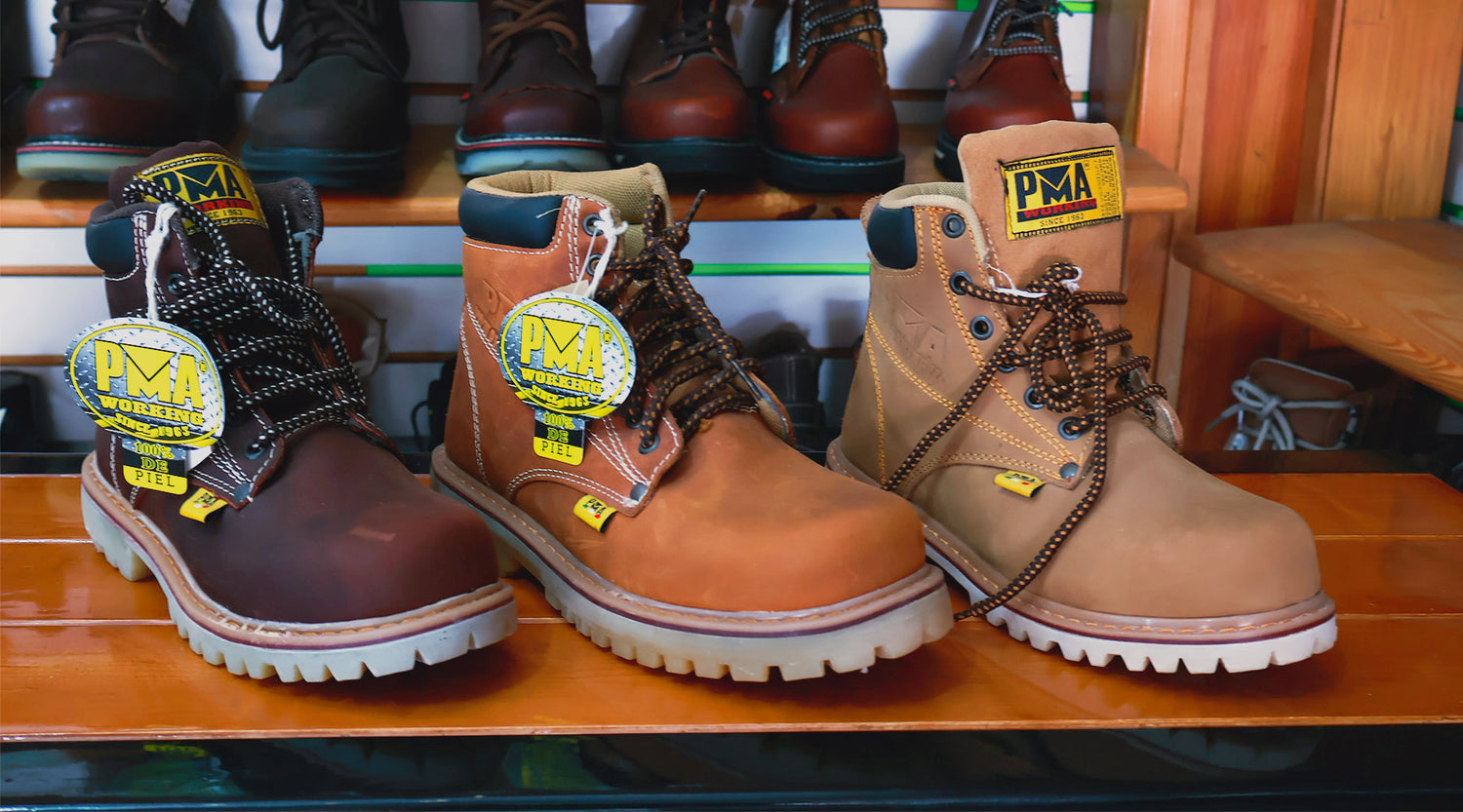 Botas PMA de seguridad dieléctricas con casco certificado NOM-113