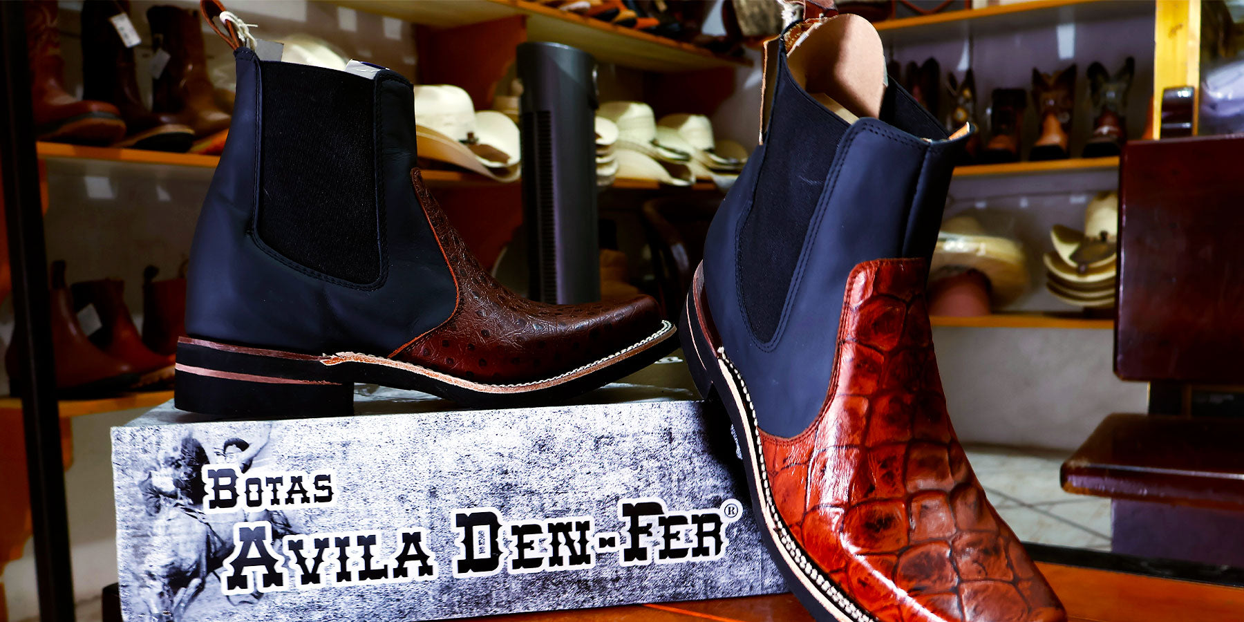 Botas Ávila Den Fer de piel genuina hechas a mano en León Guanajuato