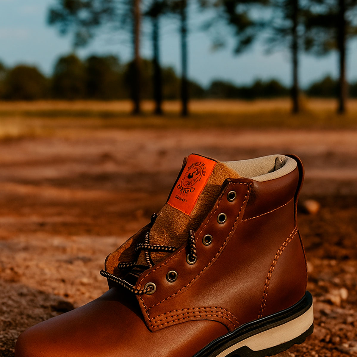 Botas Búfalo Azteca de piel para trabajo rudo con suela antiderrapante y envío a todo México.
